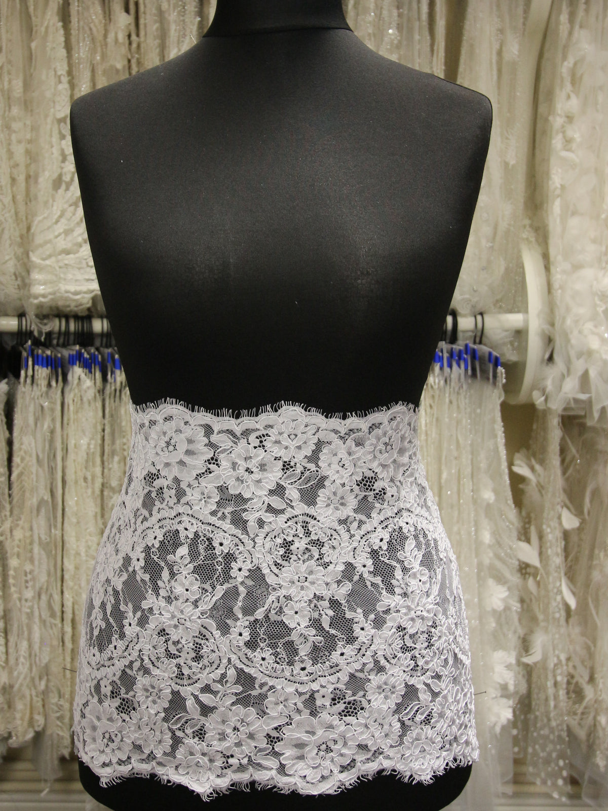 White Corded Lace Trim - Eloise