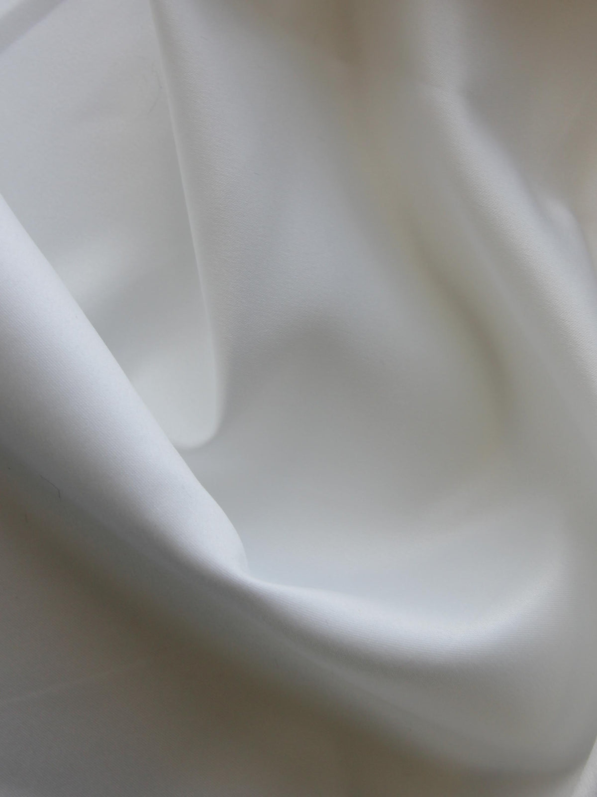 White Polyester Satin - Majestic