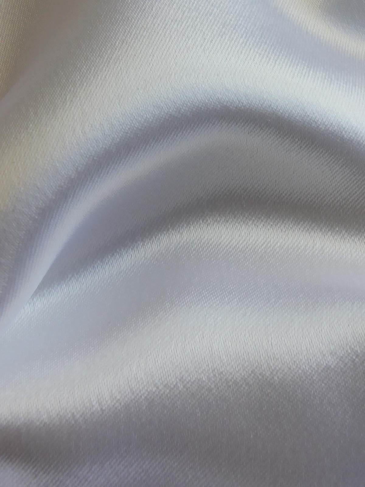 White Polyester Stretch Satin - Courage