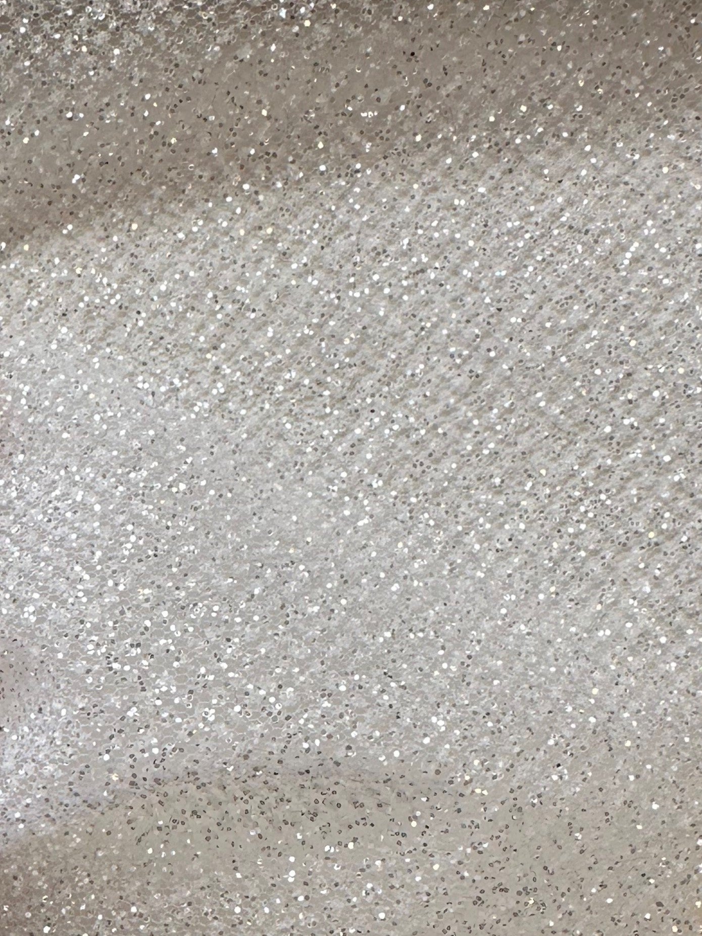 White Glitter Tulle - Shining