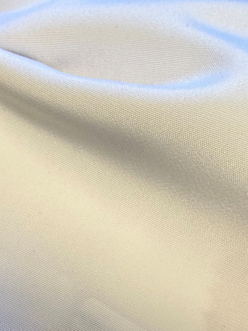 Lightweight White Polyester Satin -  Jamaica