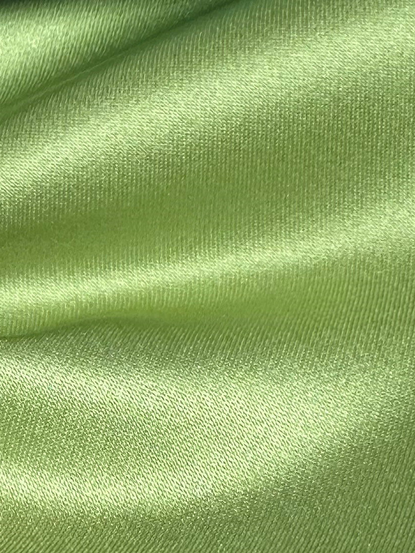 Willow Green Polyester Satin - Canada