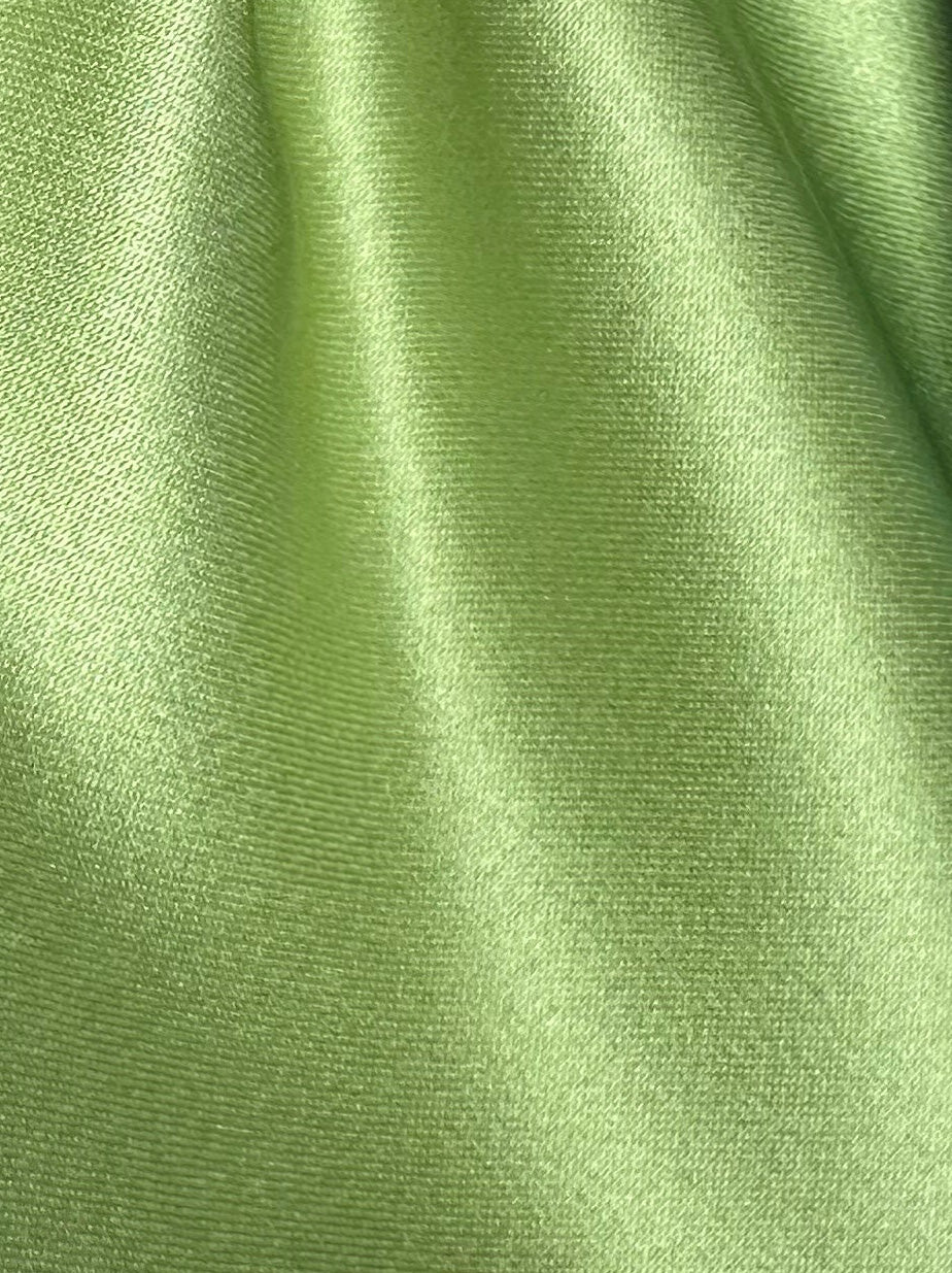 Willow Green Polyester Satin - Canada