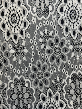Ivory Raschel Lace - Wilona