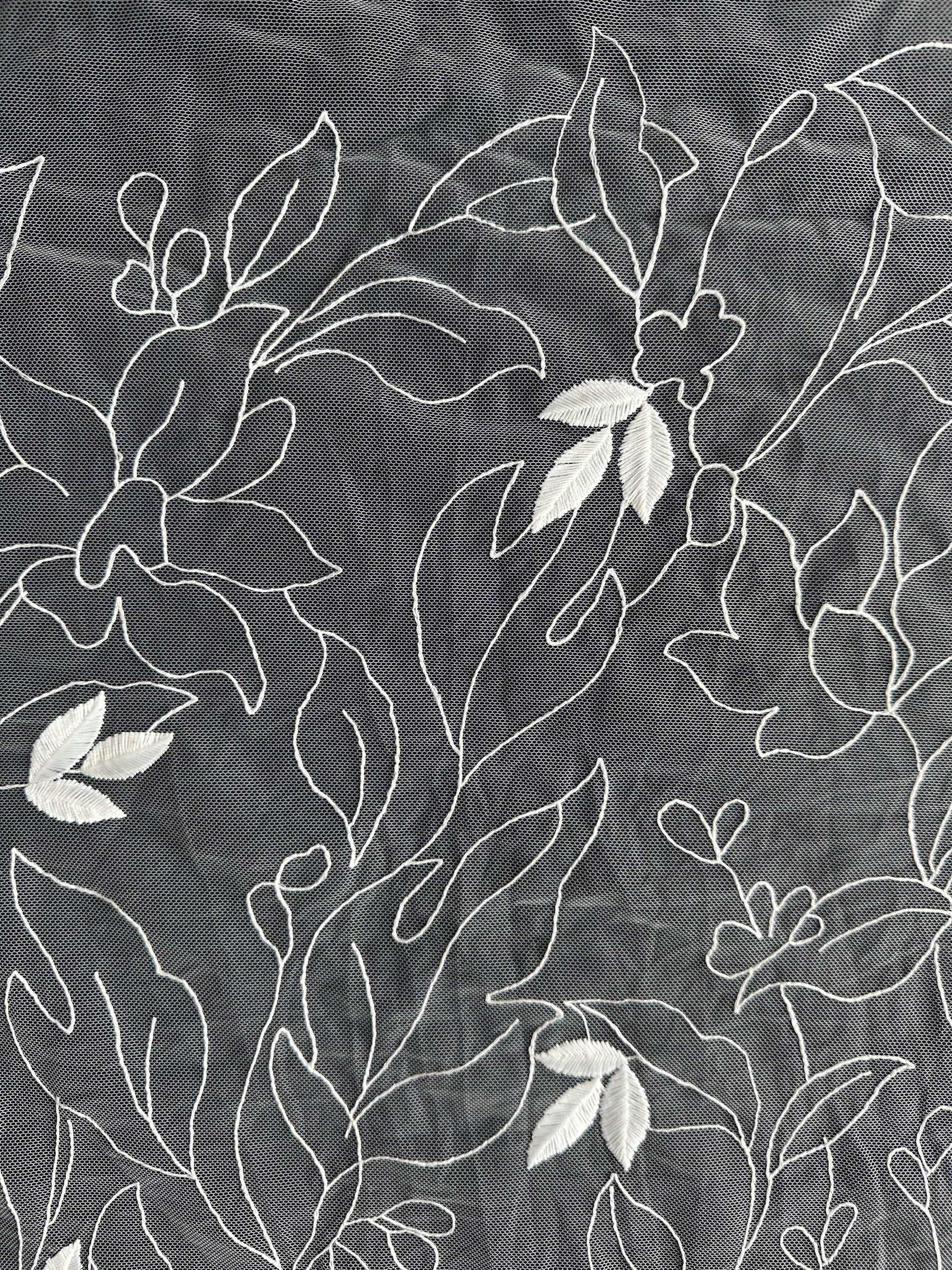 Ivory Embroidered Lace - Winslett