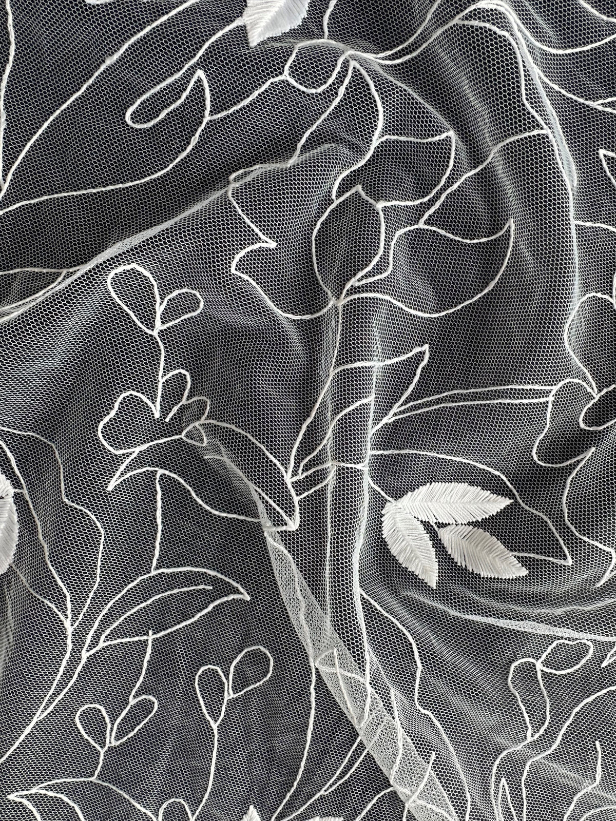 Ivory Embroidered Lace - Winslett