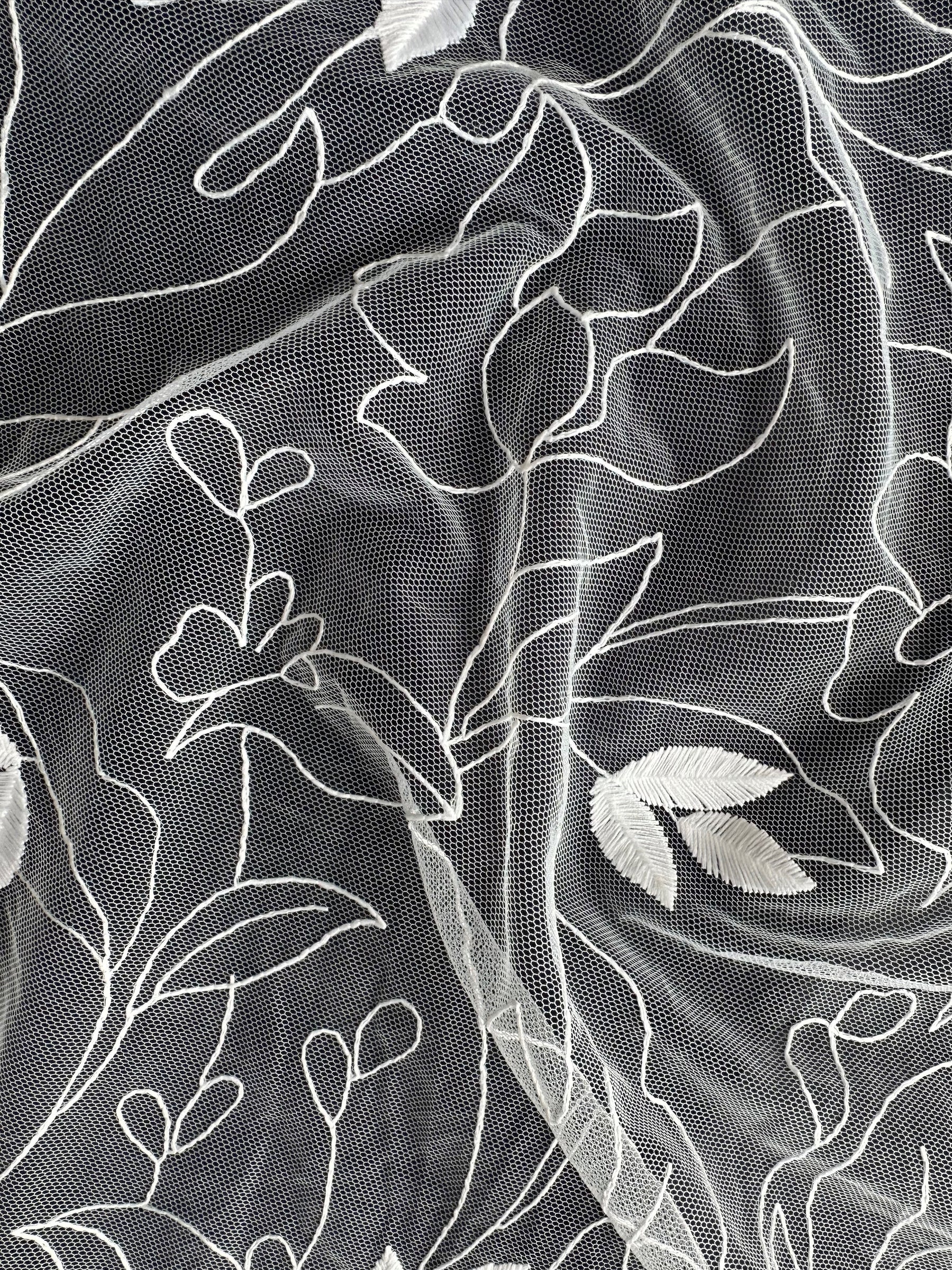 Ivory Embroidered Lace - Winslett