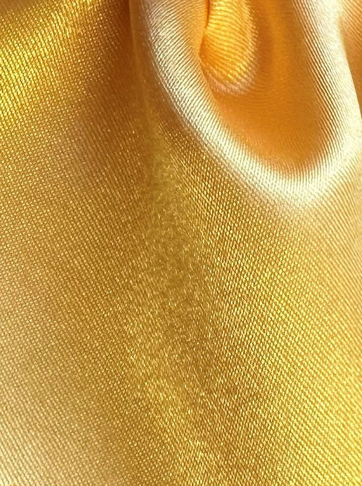 Yellow Polyester Satin - Family