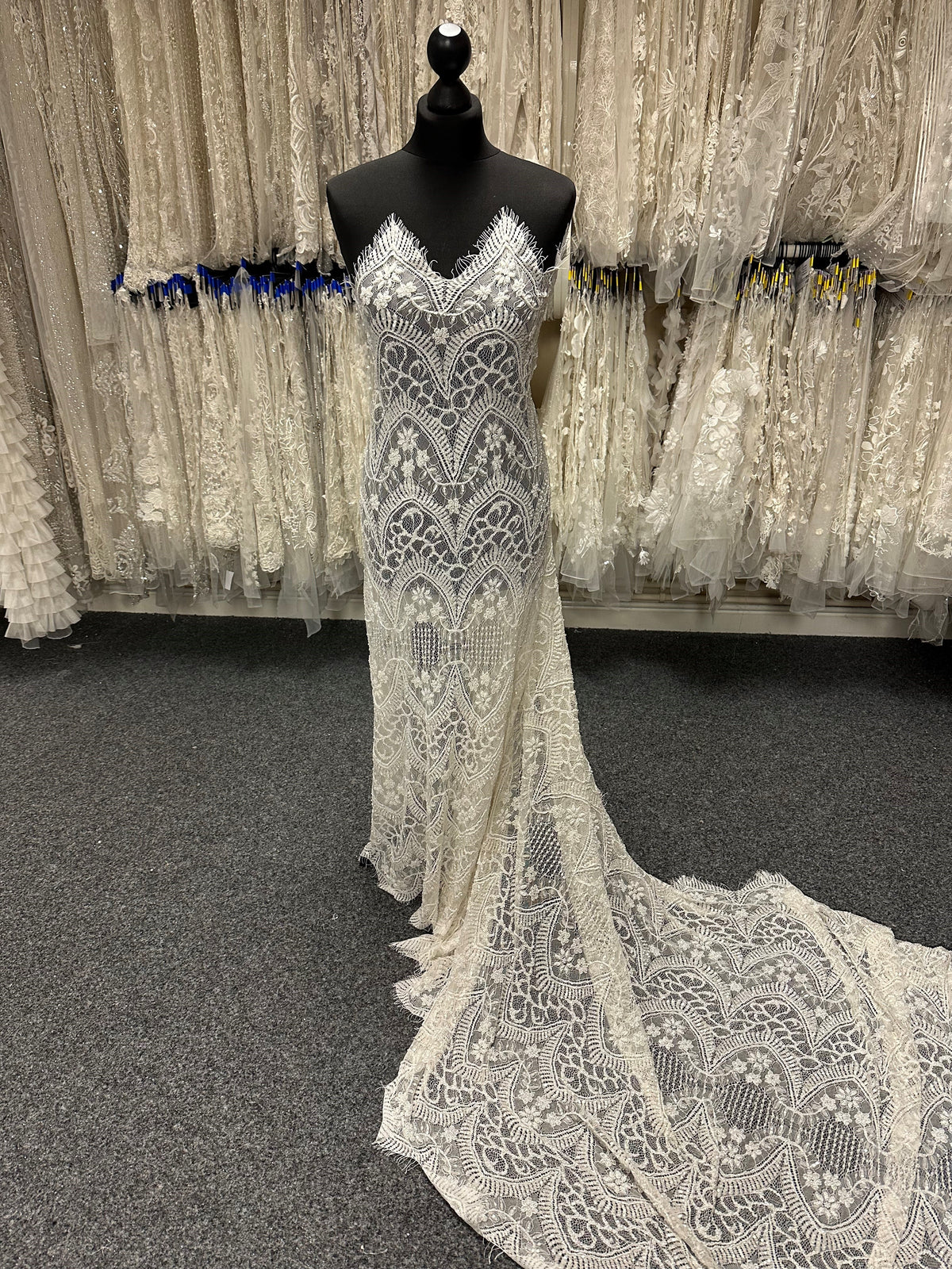 Ivory Beaded Lace - Gaia