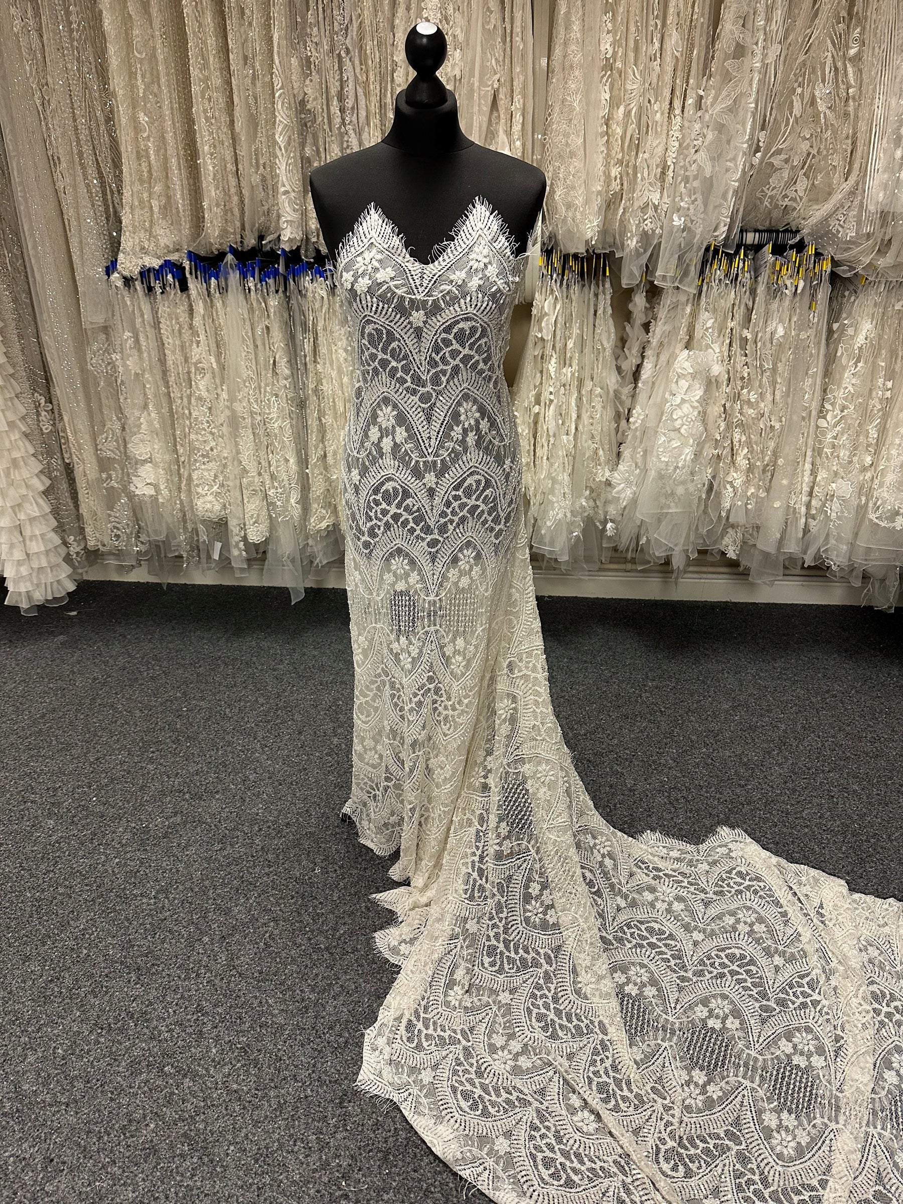 Ivory Beaded Lace - Gaia