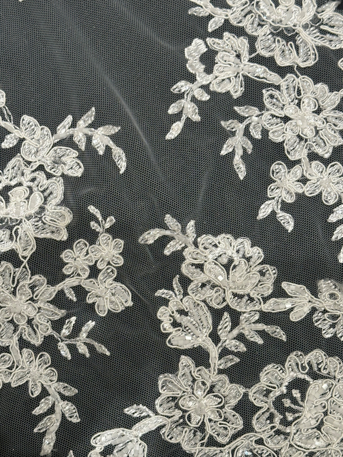 Ivory Beaded Lace - Naomi (CF)