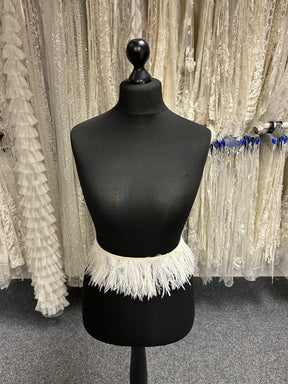 Ivory Feather Trim - Otis
