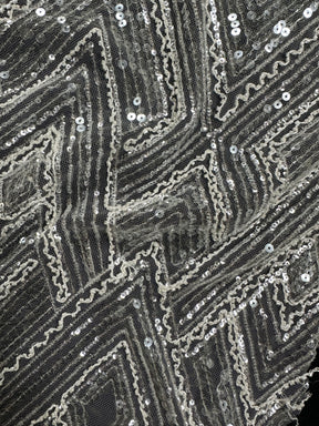 Ivory Sequined Tulle - Amelia (CF)