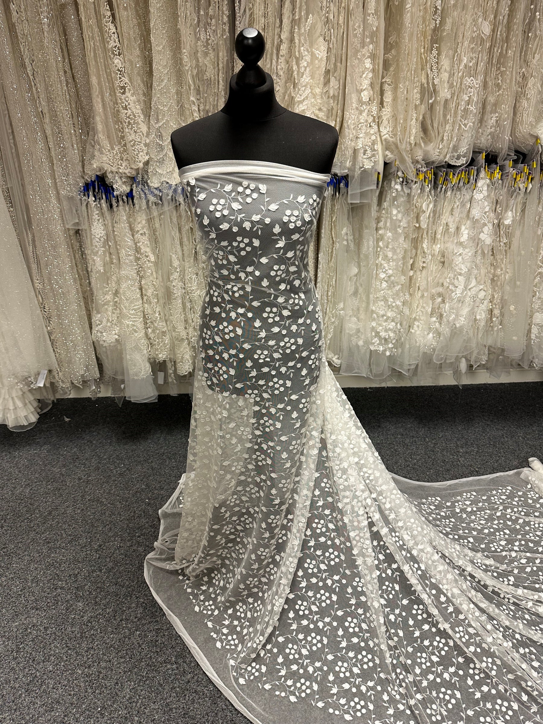 Ivory 3D Laser Lace - Poseidon