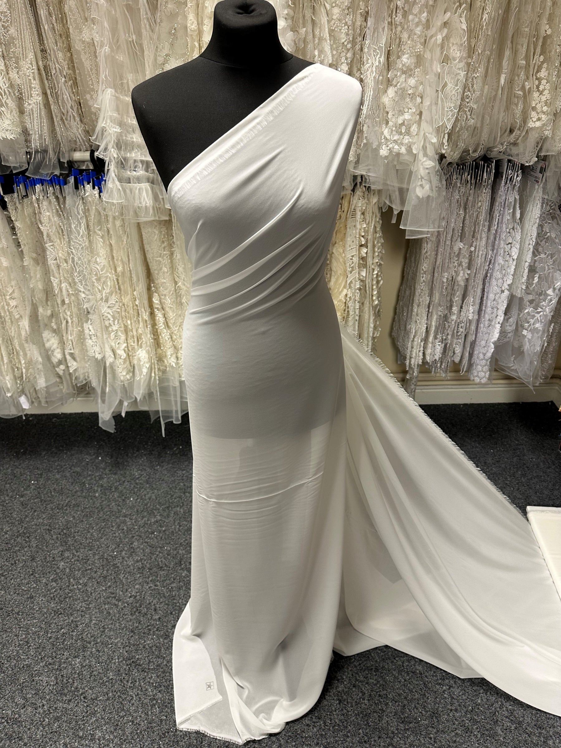 poly chiffon dress Poly USA 25024 - Long Chiffon A-line Dress