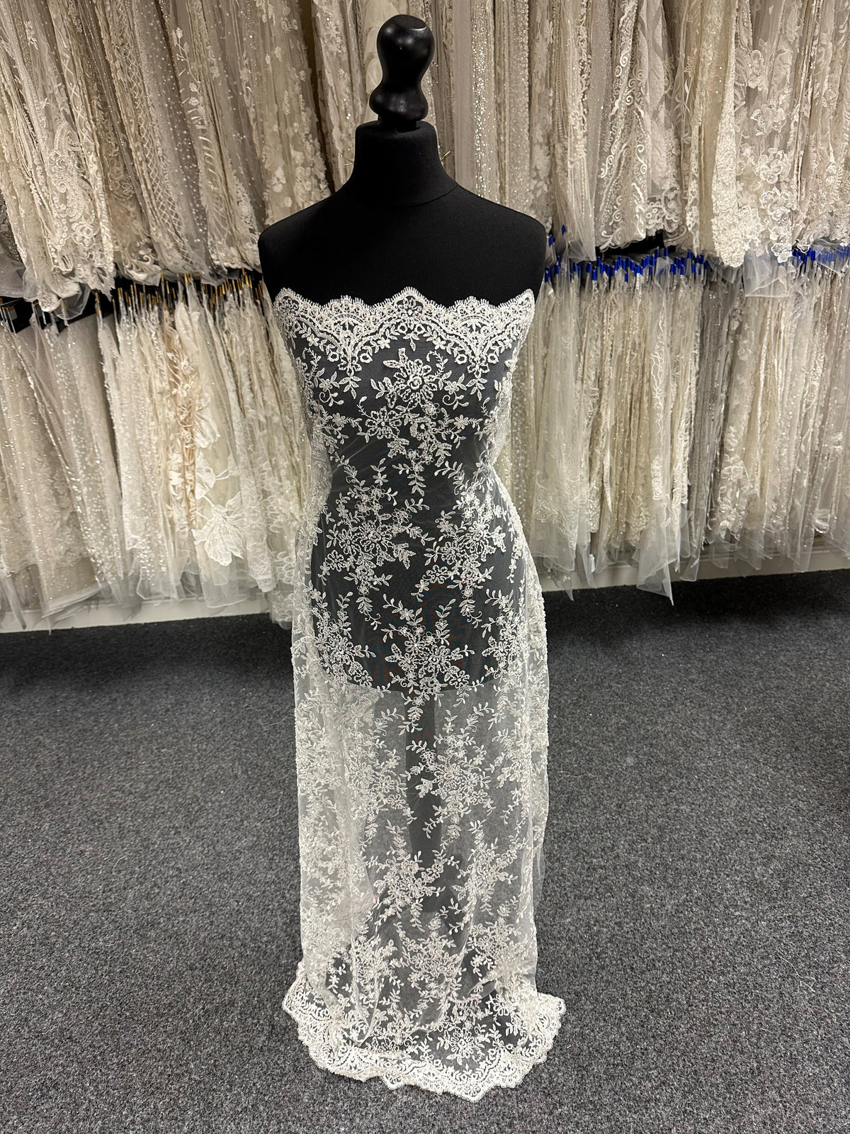 Ivory Beaded Lace - Hada