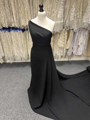 Black Polyester Crepe - Curiosity