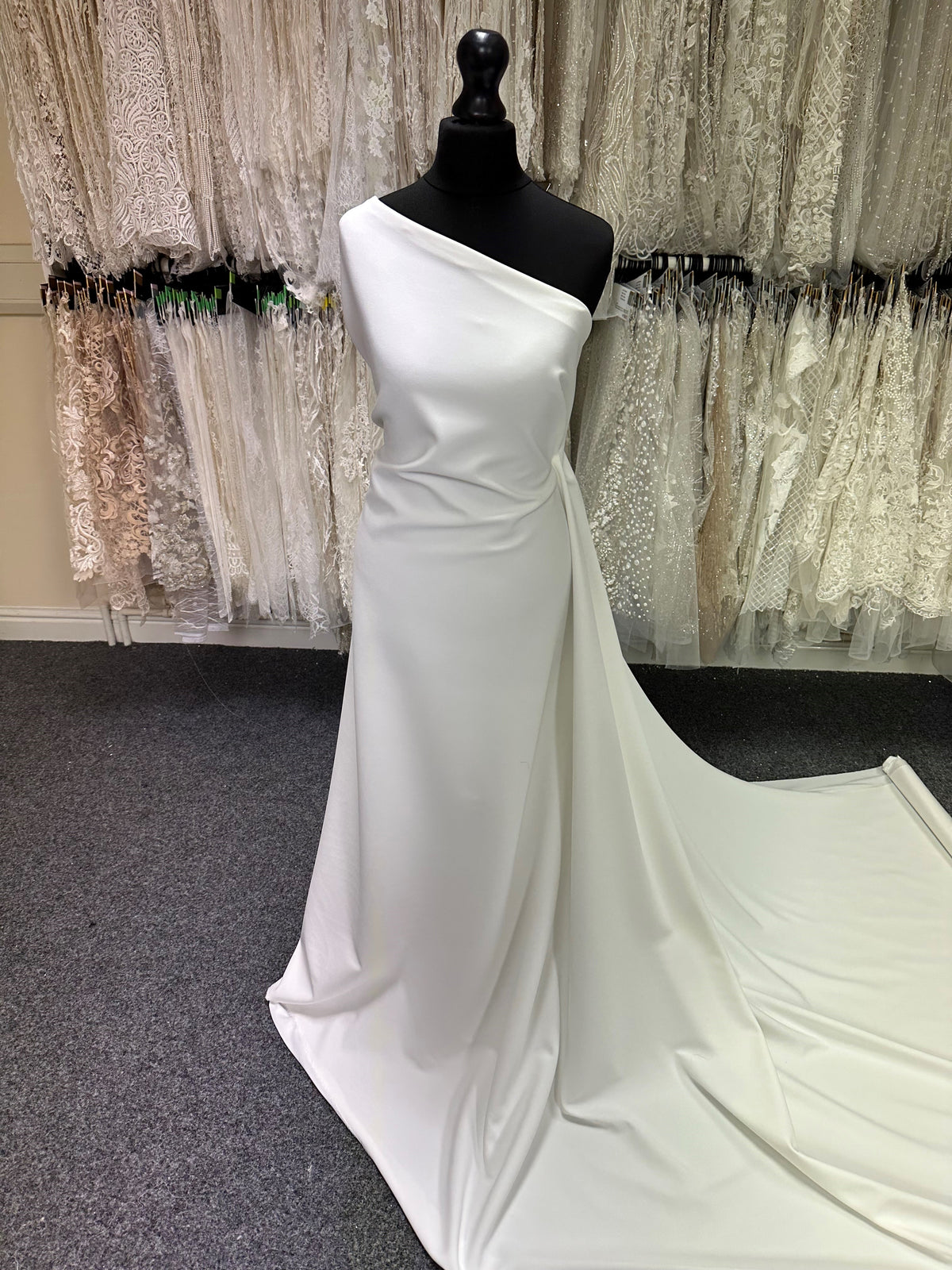 Ivory Bonded Crepe - Hippodrome