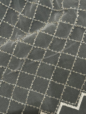 Ivory Beaded Lattice Lace - Penelope (CF)