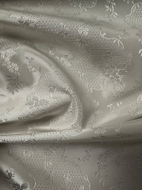 Ivory Jacquard Fabric - Antwerp