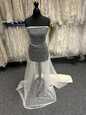 Ivory Contemporary Floral Lace - EB5002