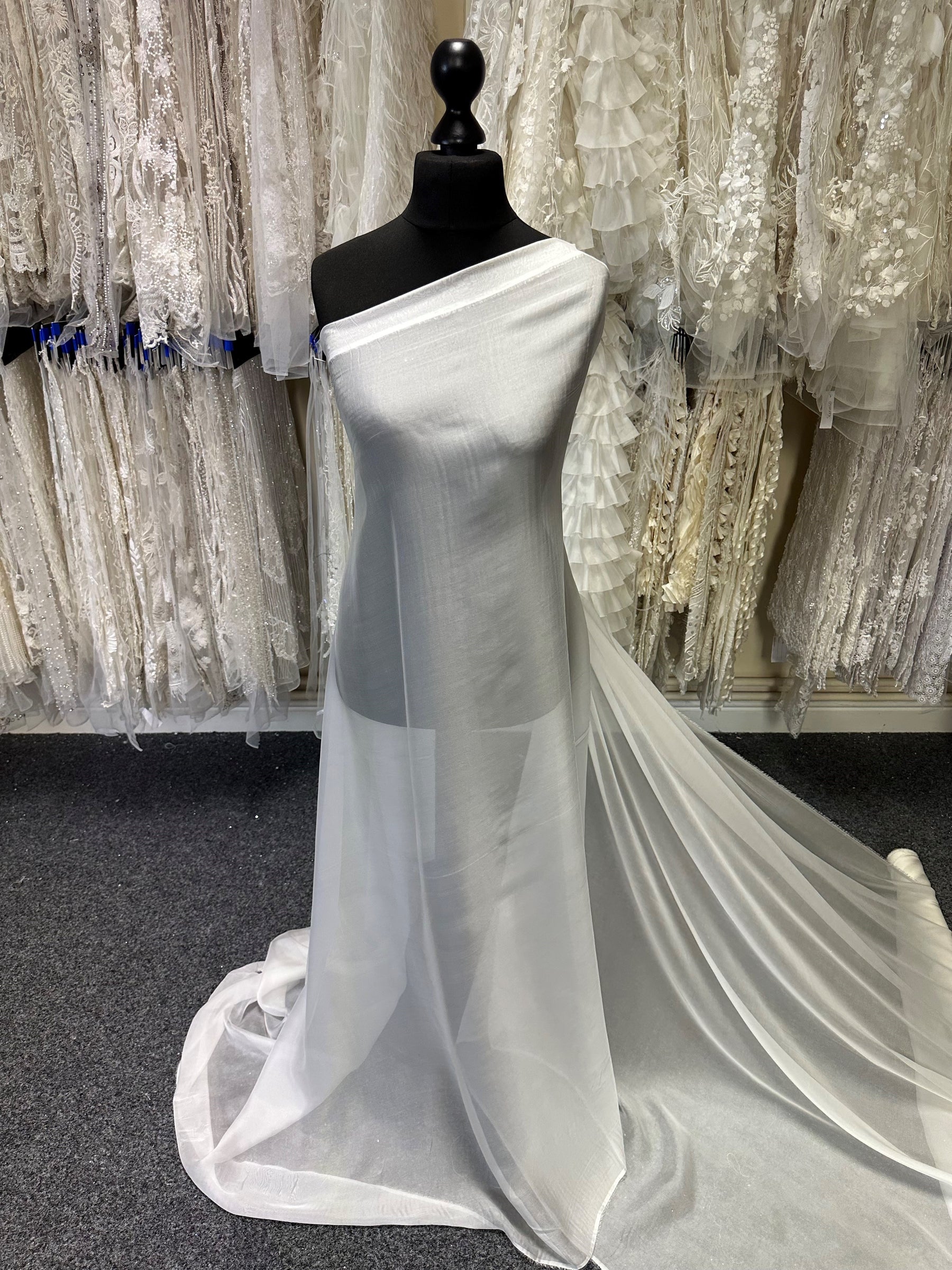 Ivory Silk Chiffon