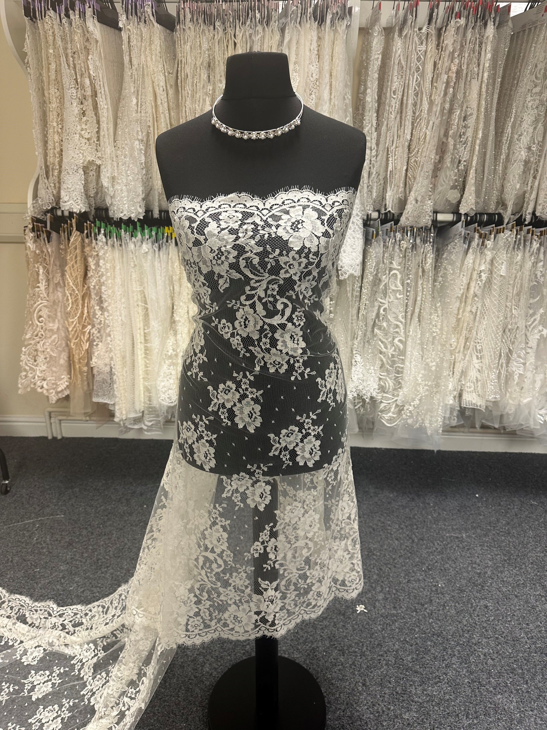 Ivory Chantilly Lace - Adelaide Ivory Chantilly Lace - Adelaide