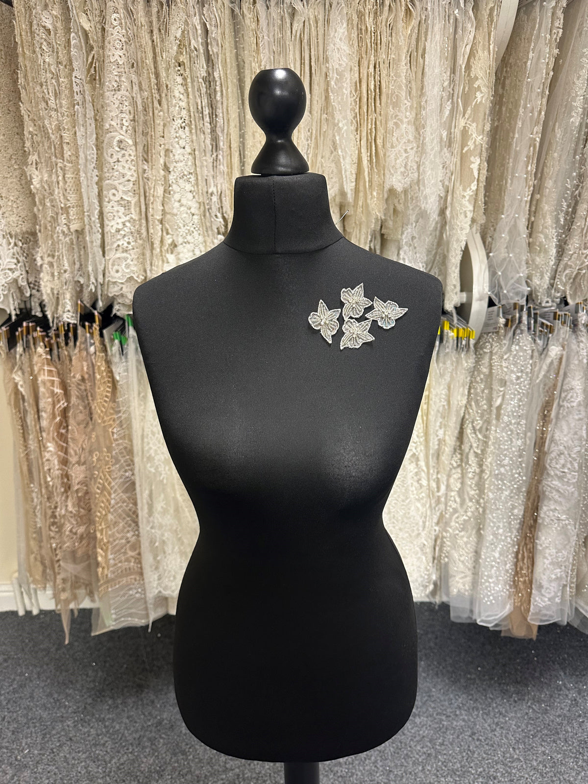Crystalised Flower Applique - Deidre