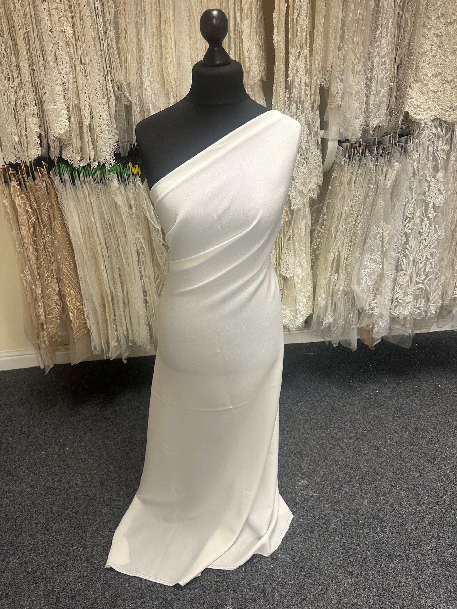 Ivory Stretch Polyester Crepe main image 1