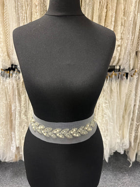 Crystal & Pearl Dress Trim - Rosemary Crystal & Pearl Dress Trim - Rosemary