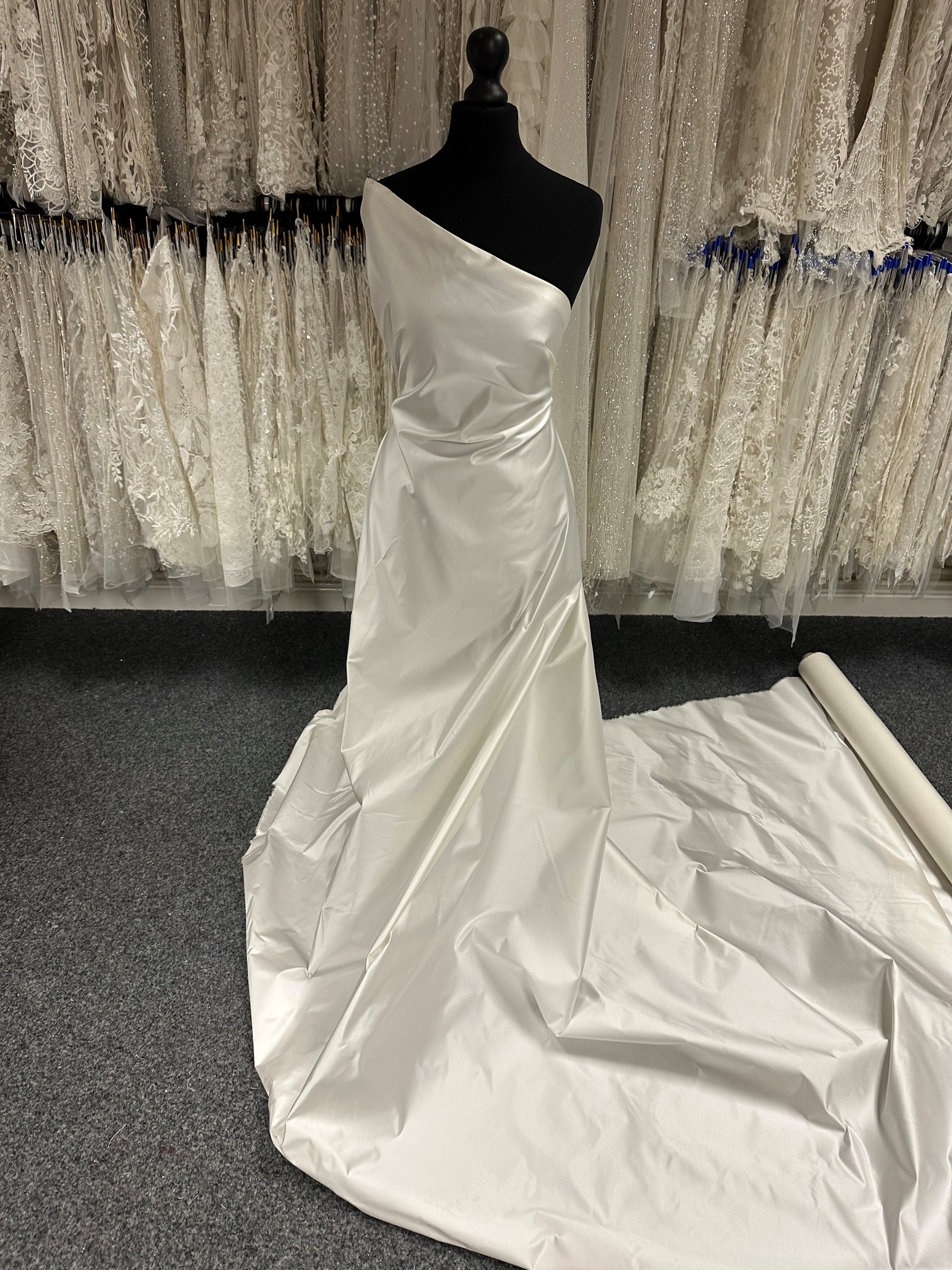 Ivory Organic Cotton Blend Satin - PH1005