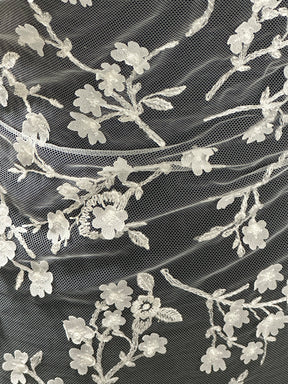 Ivory Laser Embroidery Lace - Hypnosis