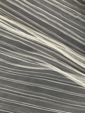 Ivory Pleated Polyamide Tulle - Patron