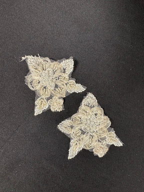 Ivory Bead and Ribbon Lace Appliques - Context