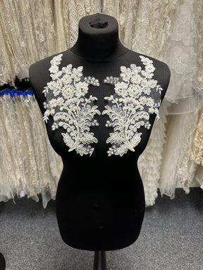 Ivory Corded Lace Appliques - Mona