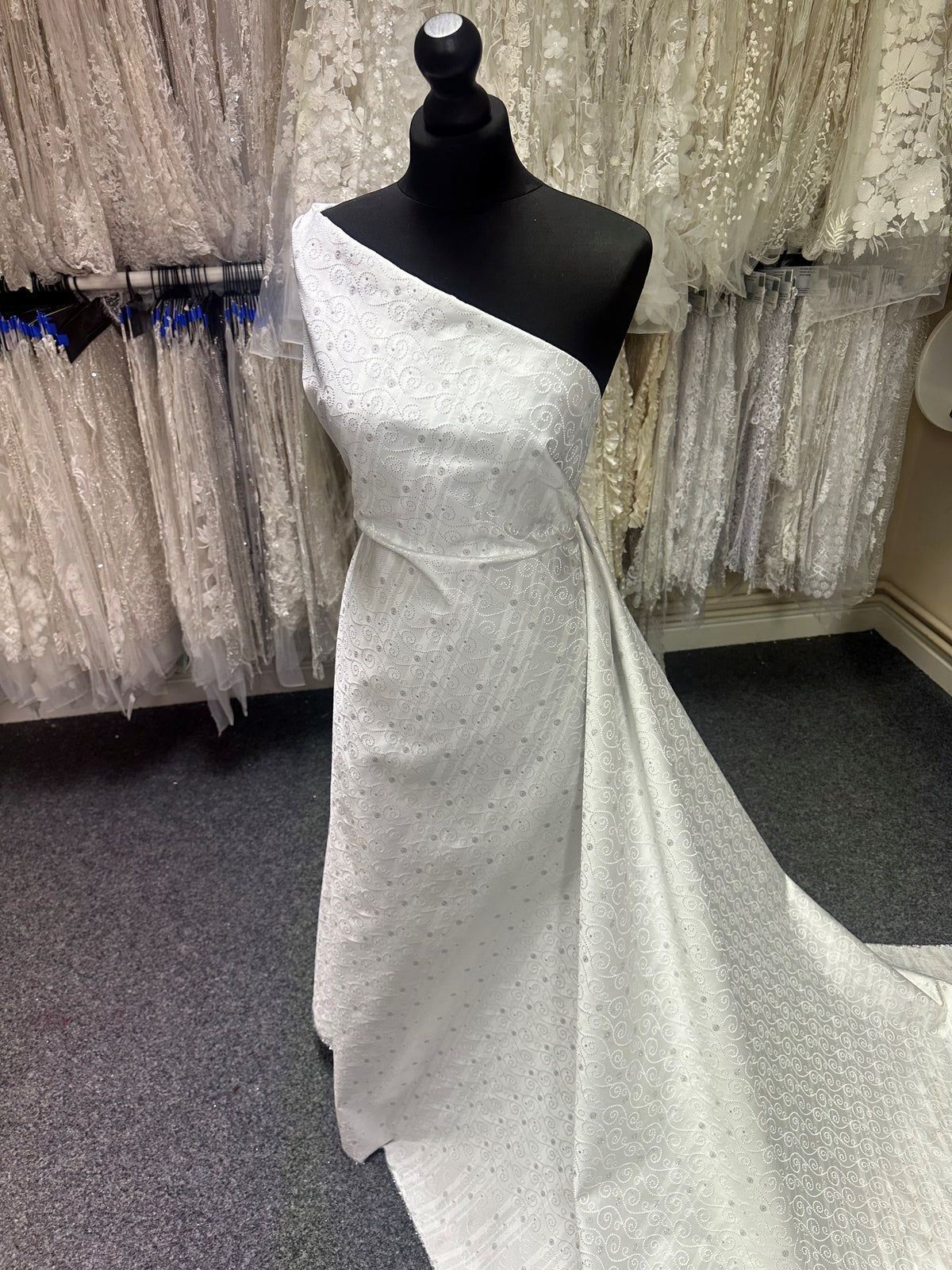 White Waistcoat Fabric - Amsterdam