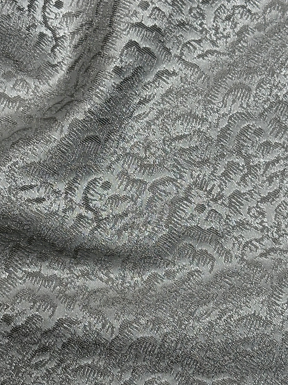 Silver Brocade Fabric - Frieth (CF)