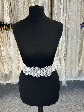 Ivory Corded Lace Trim - Daffodil