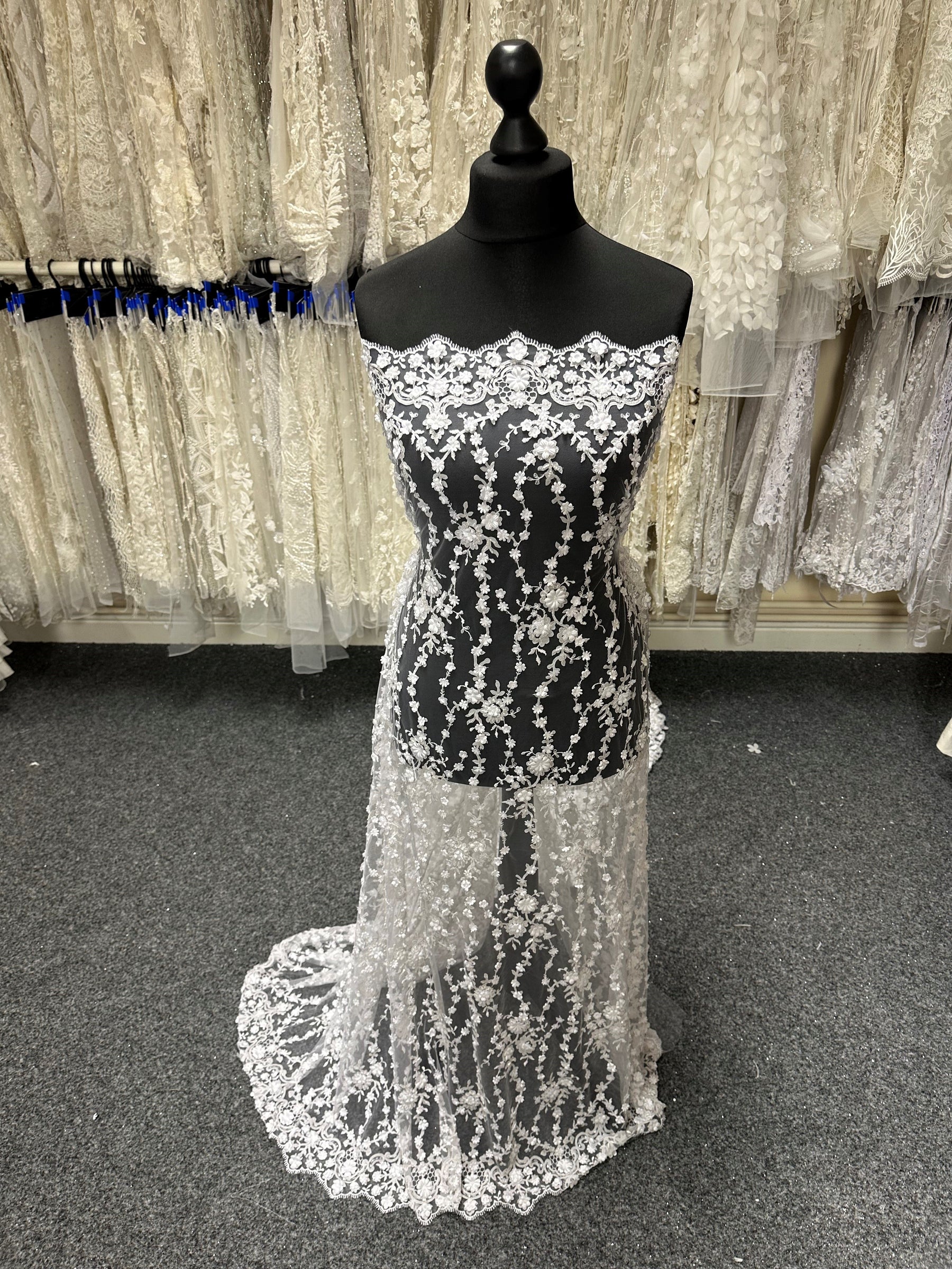 White Laser Lace - Zoe White Laser Lace - Zoe