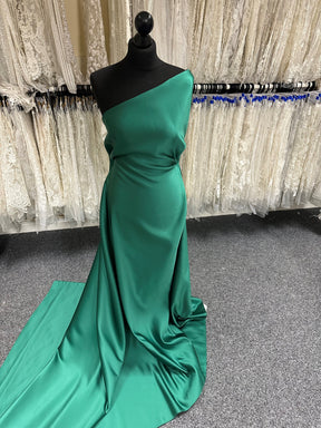 Forest Green Polyester Duchess Satin - Contessa Forest Green Polyester Duchess Satin - Contessa