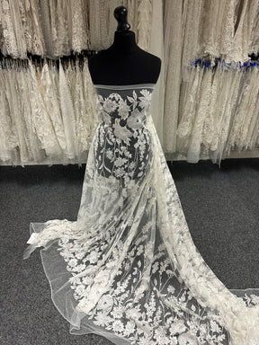 Ivory Embroidered Lace - Genby