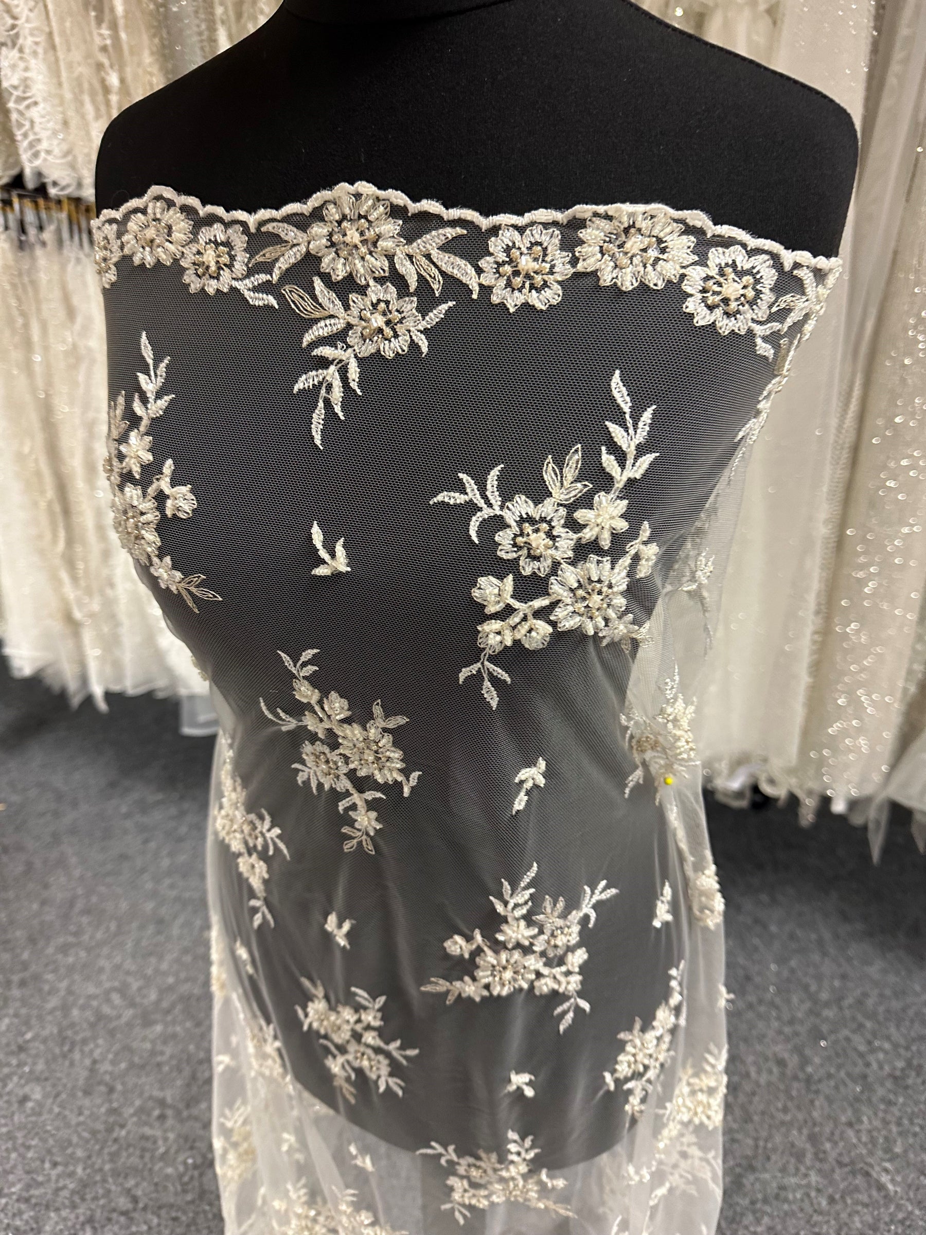 Ivory Beaded Lace - Ream