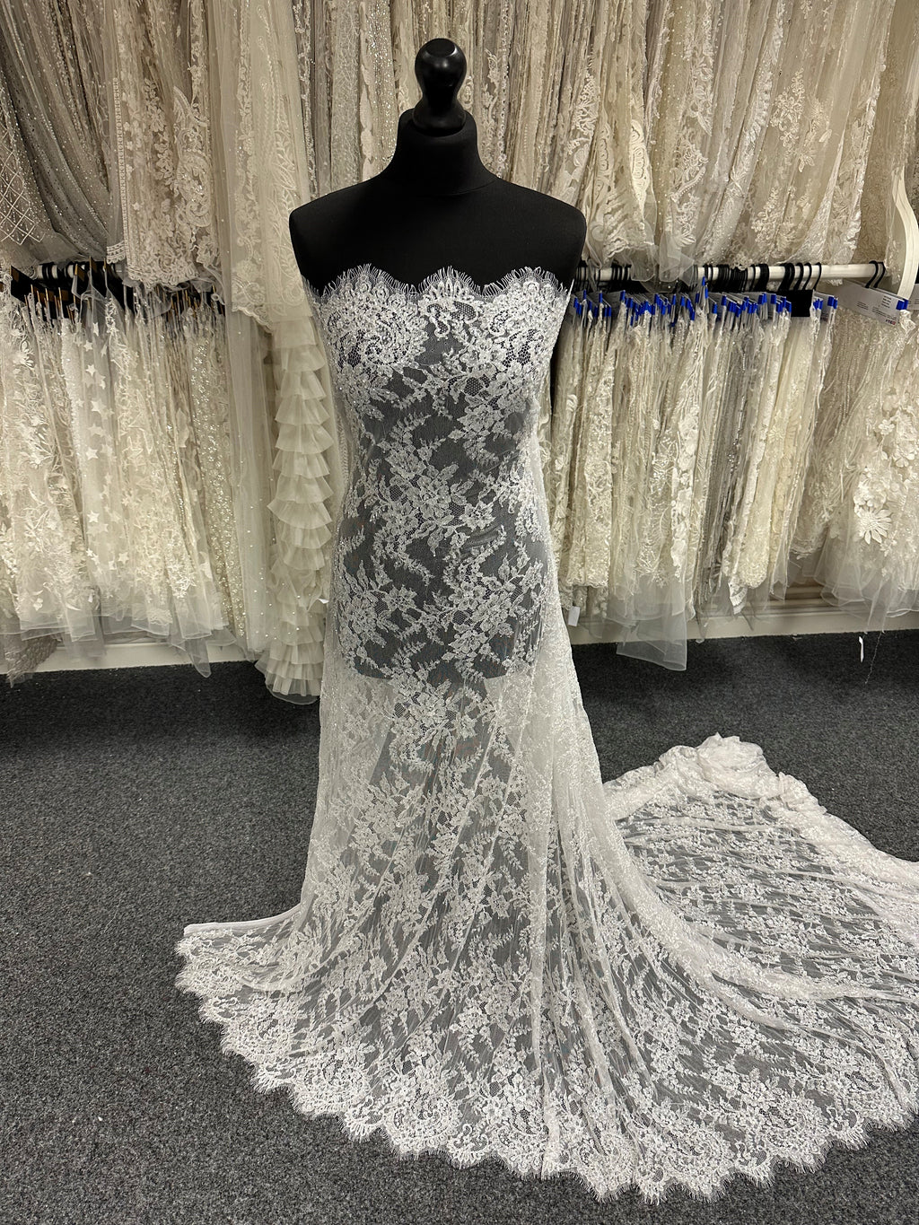 Ivory Beaded Lace