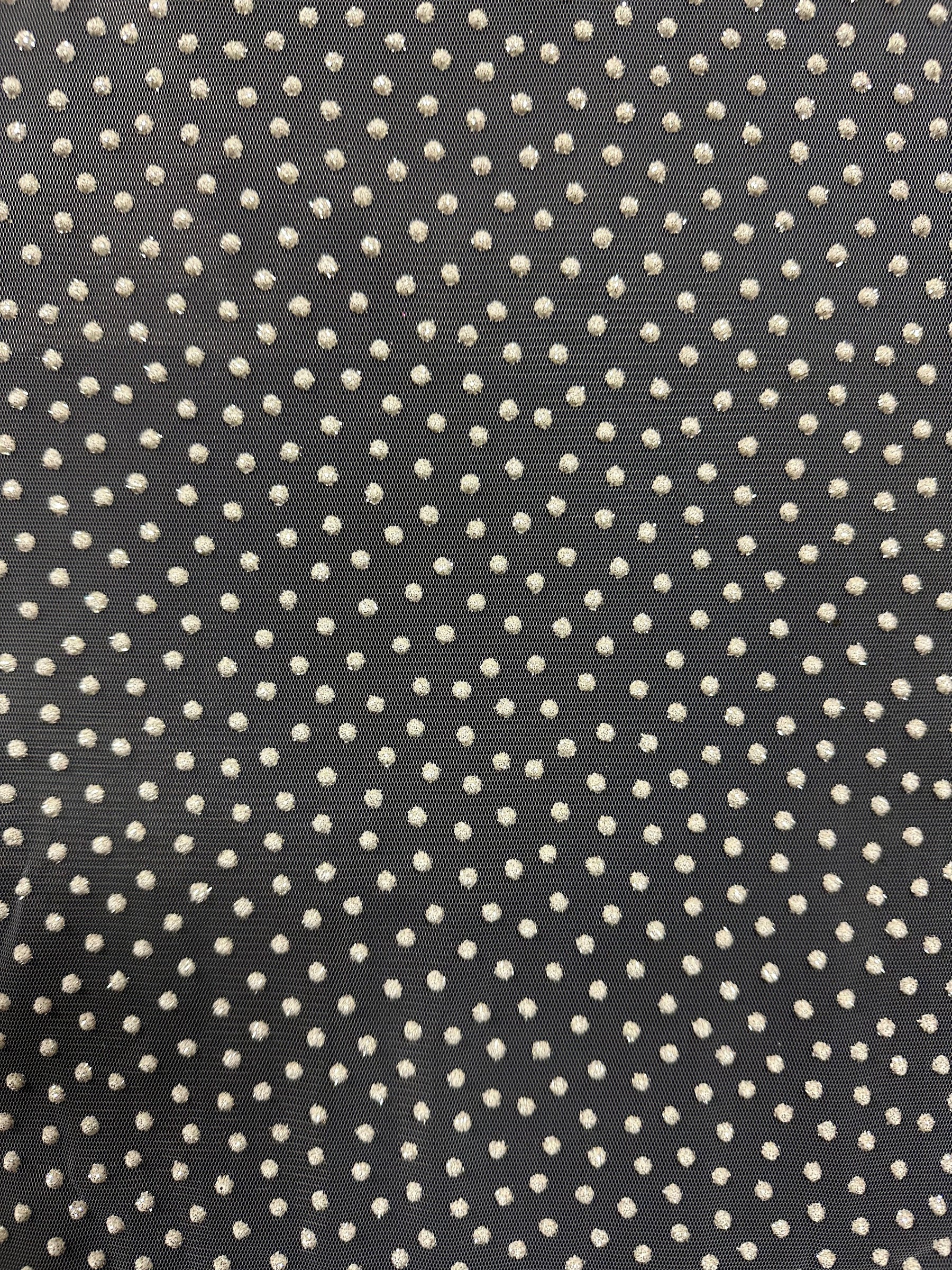 Ivory Glitter Lace - India