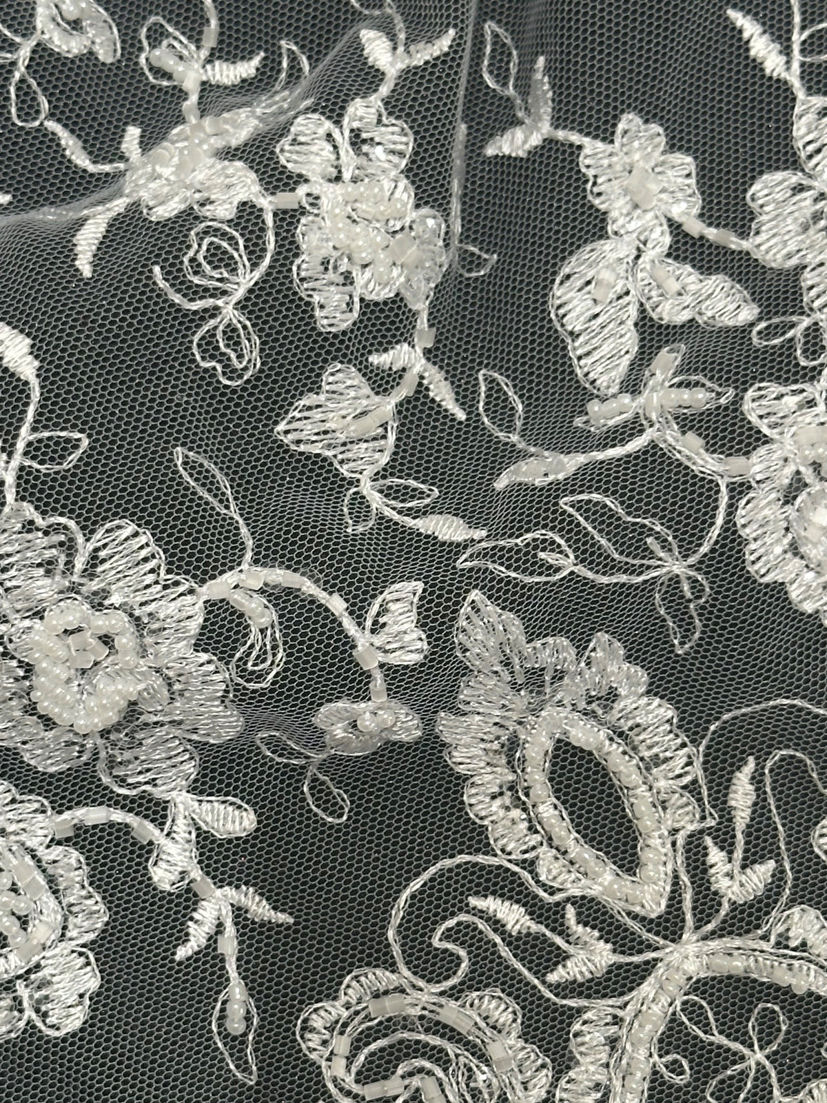 Ivory Sequin Lace - Sienna (CF)