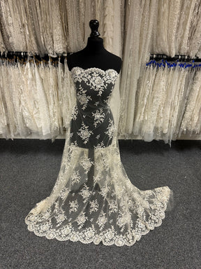Ivory Beaded Lace - Languid