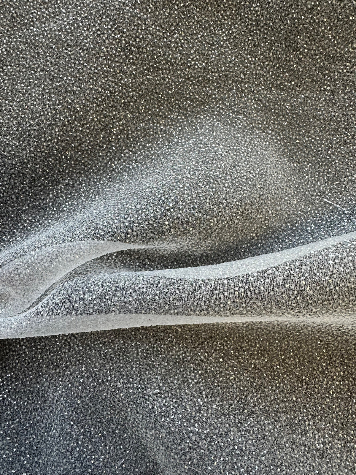 Ivory Polyester Crinkle Organdy - Blizzard