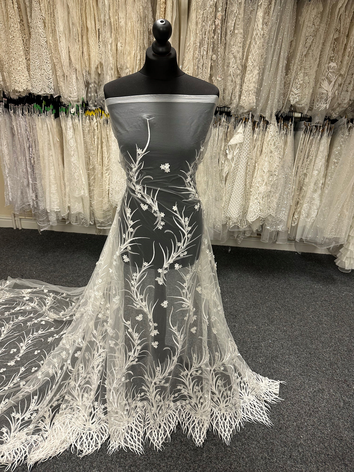 Ivory Embroidered Lace - Sonnet