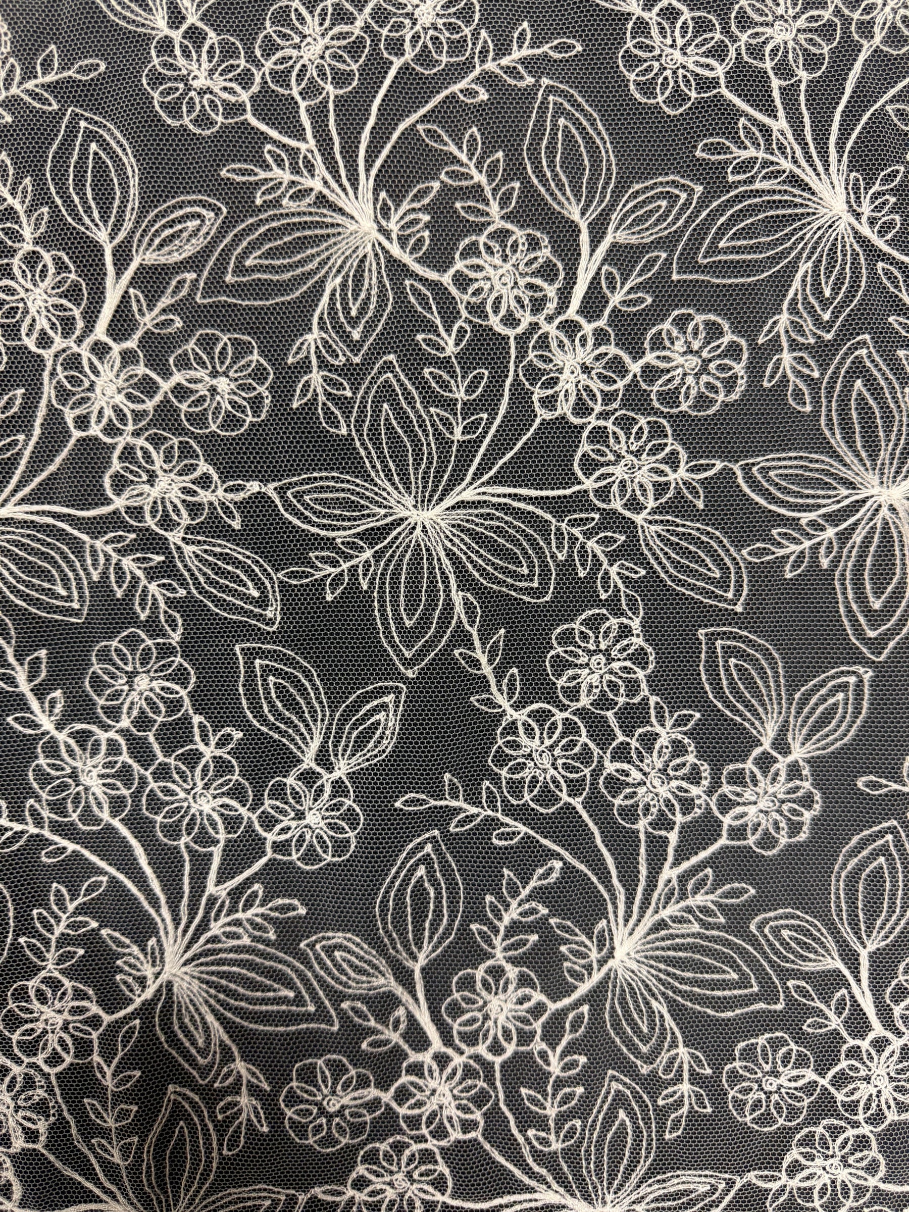 Ivory Embroidery Lace - EB5026