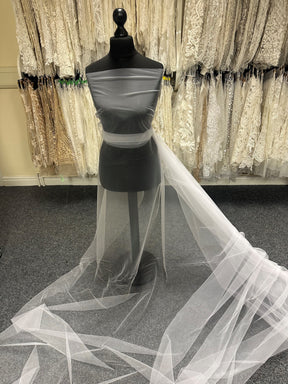 White Stretch Tulle - Landscape